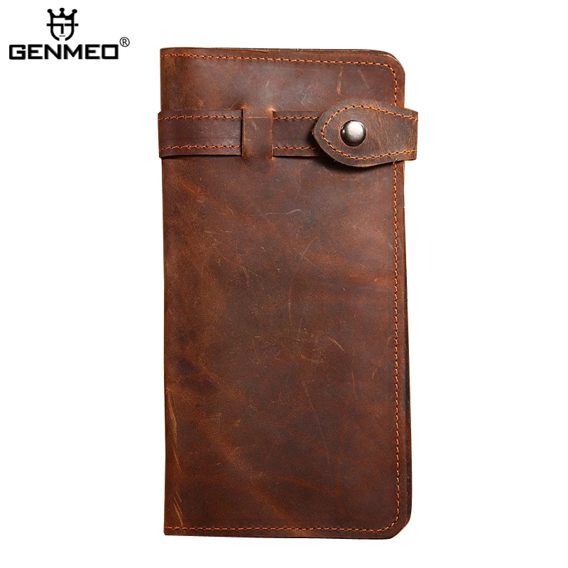 

MAIFEINI New Arrival Vintage Cow Leather Long Wallets Women Genuine Leather Clutch Money Bag Sexy Ladies Card Holder Coin Purse