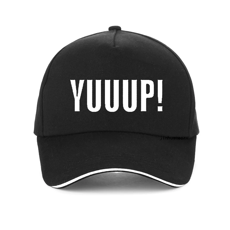 

Summer Style Funny Adult YUUUP! Print letters Baseball cap High Quality 100%Cotton Unisex adjustable snapback hat bone