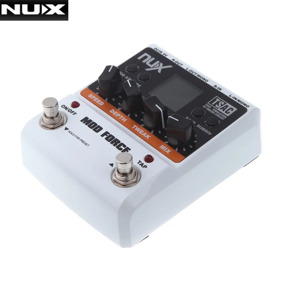 NUX Mod Force Electric Guitar Effect Pedal 12 Multi Modulation Color