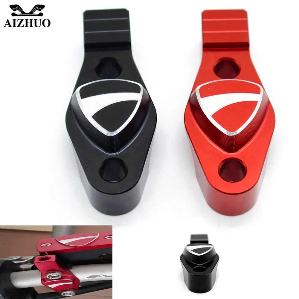Motorcycle Accessories CNC Aluminum Rearview mirror fixing code and Handle bar Clamp For Ducati Monster 796 696 695 795 all year