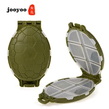 Jooyoo 12 lots Adjustable Plastic Fishing Lure Hook Tackle Box Storage Case Portable Multifunctional Organizer Fishing Boxes