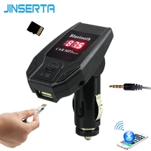 Jintft, kit automotivo, sem fio, mãos livres, micro sd, usb, mp3, com carregador, bluetooth, fm, transmissor
