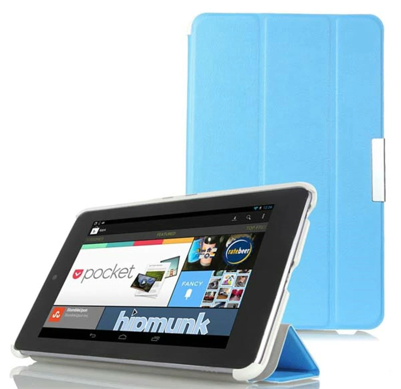 3 складной Ультра тонкий рукав Магнитный Folio Stand кожаный чехол Smart Cover для Google Nexus 7 II