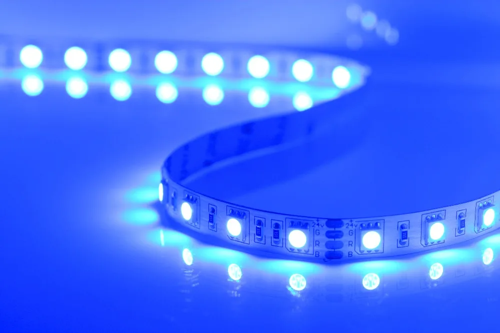 Гибсветильник Светодиодная лента RGB 5050 SMD 24 В постоянного тока 60 светодиодный