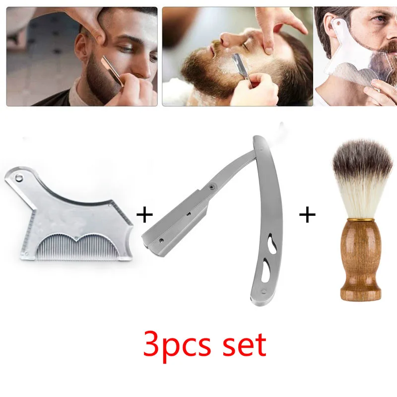 

Men Beard Shaping Styling Template Comb Transparent Men's Beards Combs Beauty Tool for Hair Beard Trim Templates