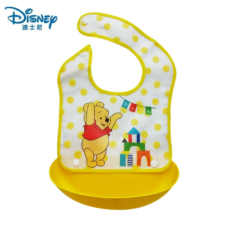 Disney Детские нагрудники и салфетки для отрыжки рисовая чаша ODM водонепроницаемый одноразовый детский нагрудник EVA слюнявчик полотенце Дети Кормление карман