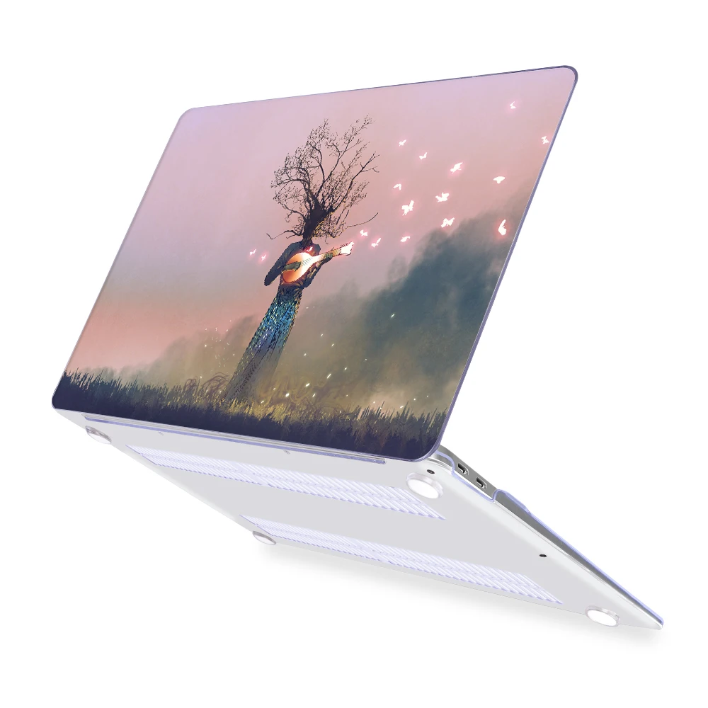 16 дюймов чехол для ноутбука MacBook Air Pro 13 15 дюймов A2141 A2159 A1932 A1466 жесткий чехол с принтом Оболочка и крышка клавиатуры - Цвет: Z171