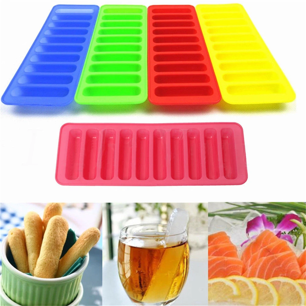 

1PC Silicone Finger Shape Tray Freeze Mould Pudding Jelly Biscuit Chocolate Mold Cookies Maker Fondant Cake Tools Hot Sale