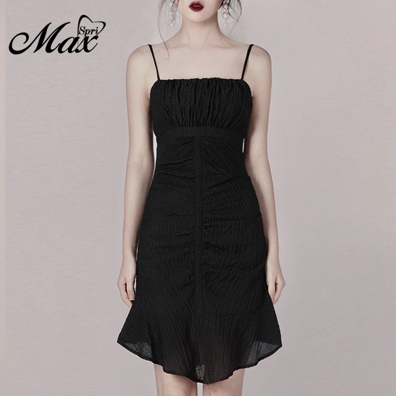 

Max Spri Women Dress Sexy Sleeveless Lace Drapped Maxi Spaghetti Strap Strapless Backless Party Club Dress 2019 Summer Vestidos