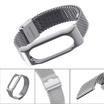 

For Xiaomi Mi Band 2 Smart Bracelet Stainless Steel Watch Band Strap Metal Wrist For MiBand 2 Smart Watch Straps Mi band 2