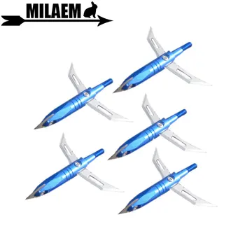 

12pcs 100 Grain Archery Blade Arrowhead Stainless Steel Accurate Arrowhead Archery Broadhead Outdoor Hunting Arrow Accessory
