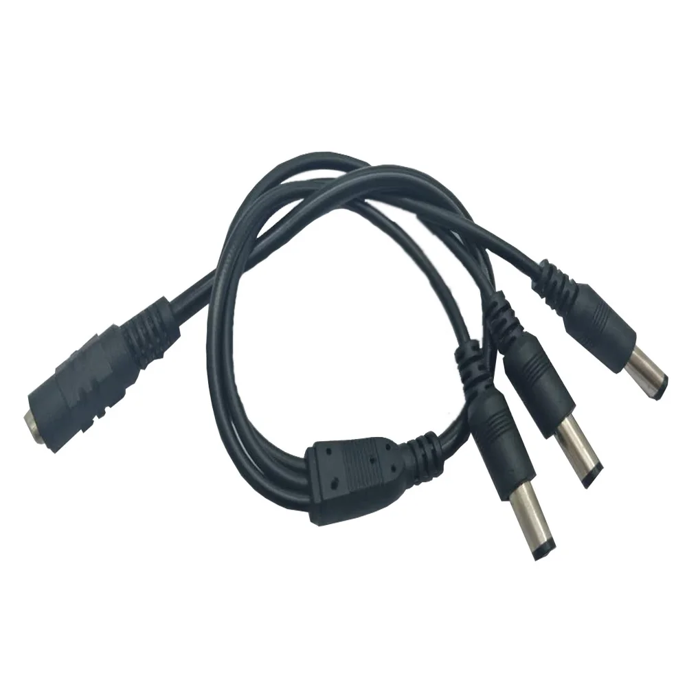 

1 Female to 3 MaleLight Strip Connector DC 5.5*2.1mm extension Splitter for Light Strip Light 5050 3528 to controller