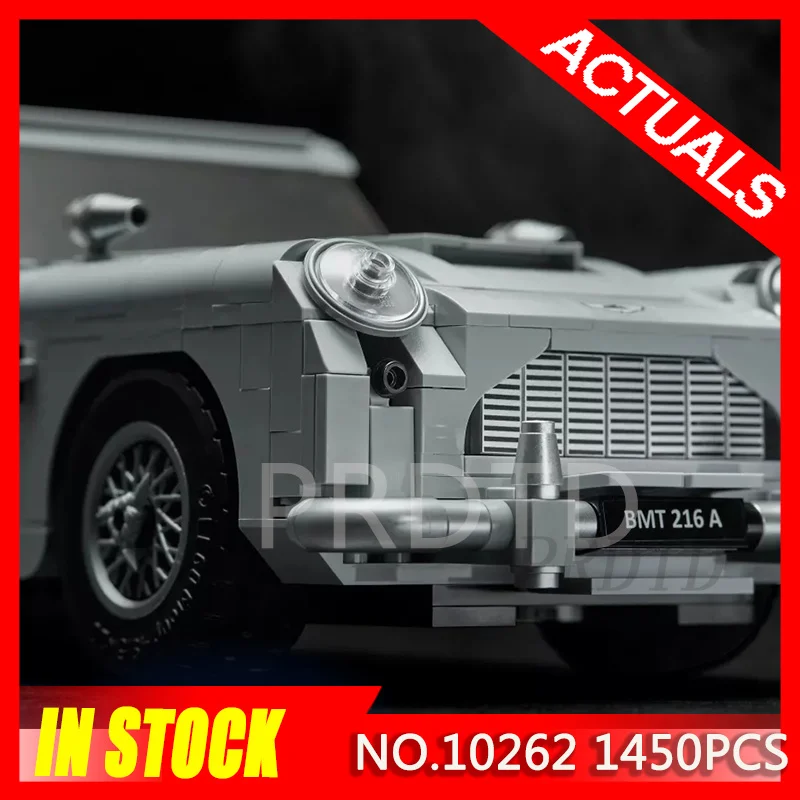

Technic Series 10262 1450PCS Creator Expert Aston Martin DB5 Building Blocks Bricks Compatible LegoINGlys Kids Assembled Toys
