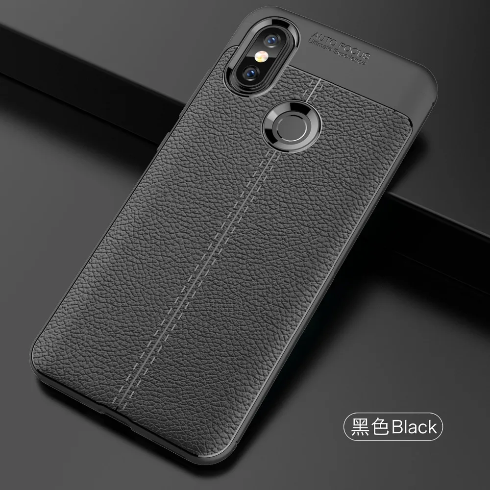 Shockproof Leather Soft TPU Case For Xaiomi Redmi S2 Silicone Phone Cover 6X Business Coque | Мобильные телефоны и