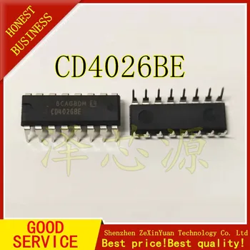 

50PCS CD4026BE CD4026 4026 IC COUNTER/DIVIDR DECADE 16-DIP New original