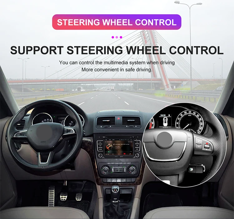 Best Isudar 2 Din Auto Radio Android 9 For SKODA/Yeti/Octavia 2009 2010 2012 Quad Core RAM 2G Car Multimedia Video DVD Player GPS DVR 16