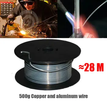 

Customized 500g 2.0mm Low Temperature Copper Aluminum Cored Wire Aluminium Welding Rod about 28m welding Wires Dropshipping