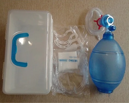 Simple Self-help PVC Respiratory Mask Cardiopulmonary Respirator Airbags First-aid Emergency Resuscitator 500x400