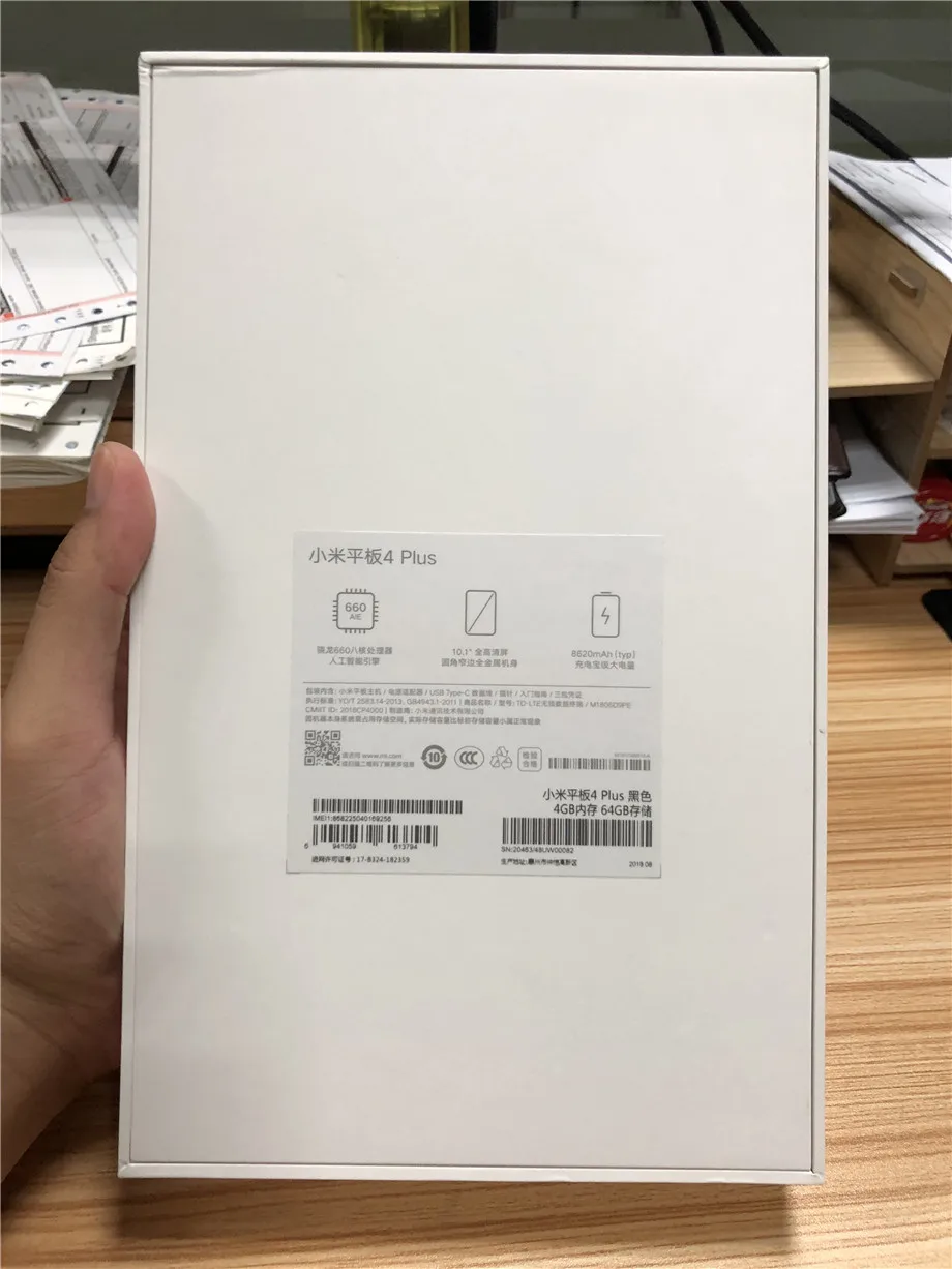 Xiaomi mi Pad 4 Plus mi Pad 4 10," планшетный ПК Snapdragon 660 Octa Core Face ID 1920x1200 13.0MP+ 5.0MP 4G планшет Android