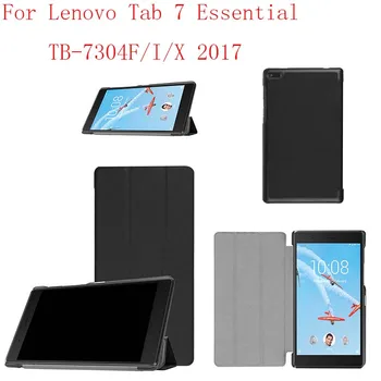 

Leather Case Cover stand smart folio magnet case for Lenovo Tab 7 Essential TB-7304F/I/X 2017 tablet case cover 10pcs/lot