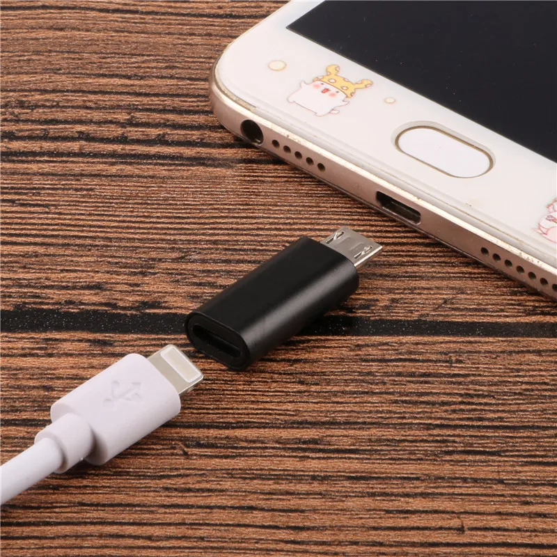 SIANCS Alloy Micro USB Male to 8 Pin Female USB Cable Converter Fast Charging Connector Adapter for Iphone Cable Android phone SIANCS Alloy Micro USB Male to 8 Pin Female USB Cable Converter Fast Charging Connector Adapter for Iphone Cable Android phone