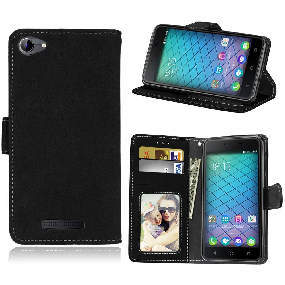 Matte Wallet leather Flip Case for BQ BQ-5059 Strike Power For BQS 5059 Stand Holder Phone Cover Fundas Para | Мобильные телефоны и