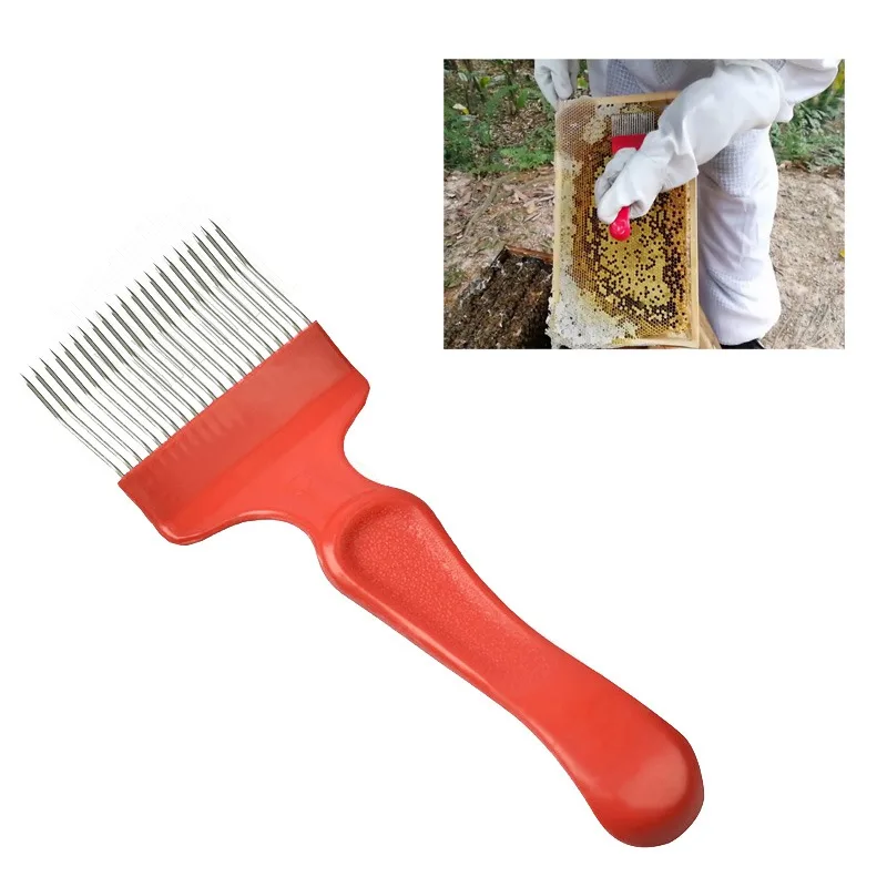 

1pcs 21 Pin Tines Comb Uncapping Fork Scratcher Cut Honey Fork Bee Beekeeping Tools Beekeeping Equipment