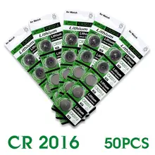 YCDC 2016 Горячая продажа 50 шт. 3 В литиевая батарея для монет DL2016 KCR2016 CR2016 LM2016 BR2016 EE6278 52% скидка