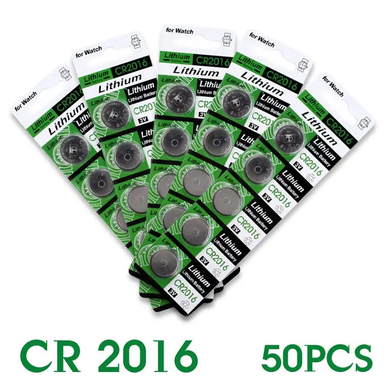YCDC 2016 Горячая продажа 50 шт. 3 В литиевая батарея для монет DL2016 KCR2016 CR2016 LM2016 BR2016 EE6278