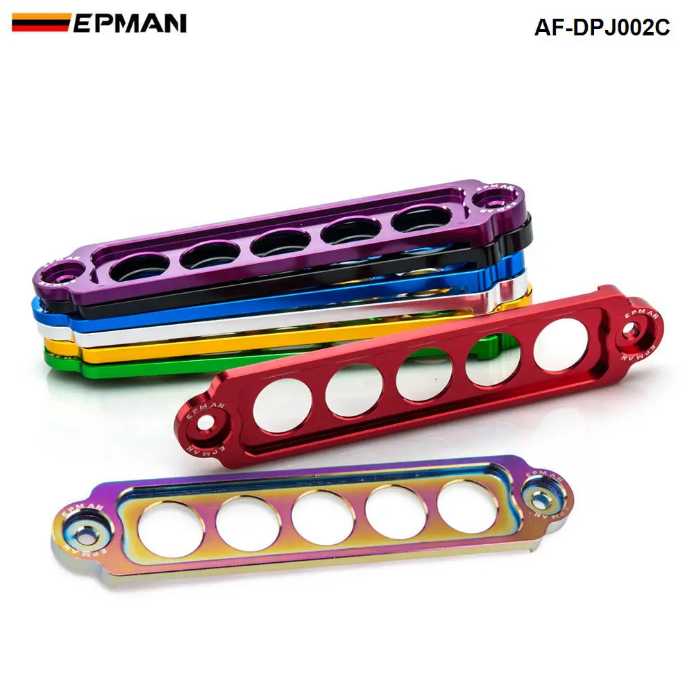 

EPMAN RACING ALUMINUM BATTERY TIE DOWN FOR HONDA Civic SI 02-05 NEW GUNMETAL Replace for Jdm STYLE AF-DPJ002C-EP
