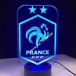 3D стильный светодиодный светильник Touch Сенсор Футбол 3D ночник для Футбольный Фанат спорта best подарок 7 цветов Изменение освещения лампы