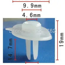 100 шт Бампер втулка для Honda 71144-SR3-A00 для Civic 1993-On пластиковые фиксаторы клипсы креплений автомобильные клипсы