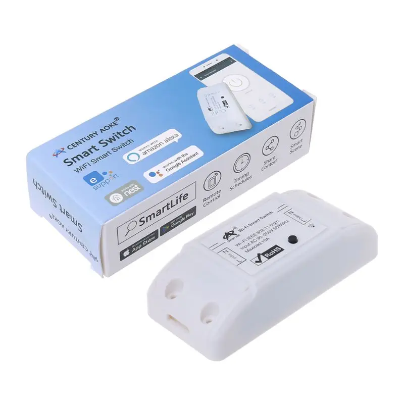 

Remote Control Wifi Socket Wireless Controller Switch Timer 90-250V 50-60Hz Household Appliance for Echo Alexa Google Smart Home