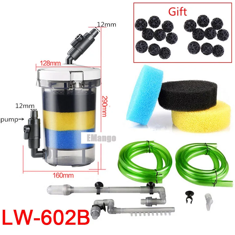 

SUNSUN Aquarium Fish Tank Filter External Aquariu m Filter Bucket LW-602 LW-603