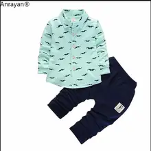 Детская одежда; спортивные костюмы для малышей; сезон осень; модные комплекты одежды для маленьких мальчиков и девочек; футболка с бородой и штаны; комплект из 2 предметов