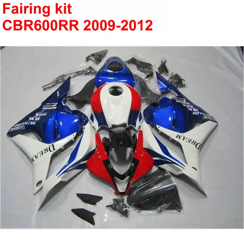 

Injection molding HOT Fairing kit for HONDA cbr600rr 2009 2010 2011 2012 CBR 600 RR 09-12 blue red white ABS fairings set LK37