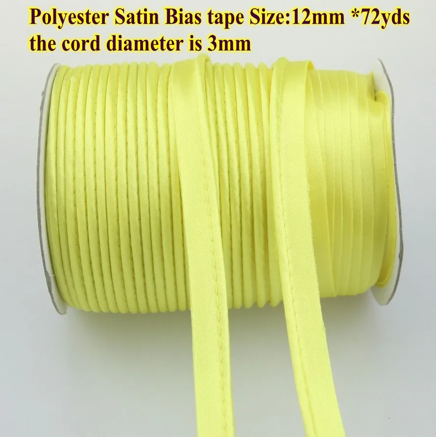 Buy Free Shipping Polyester satin Bias Tape with cord