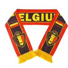 Бельгийский шарф для фанатов футбола, Ливерпуль, Барселона, Мадрид, Челси, Манчестера, Арсенала, шарф для фанатов Кубка мира, Бразилия, шарф на заказ