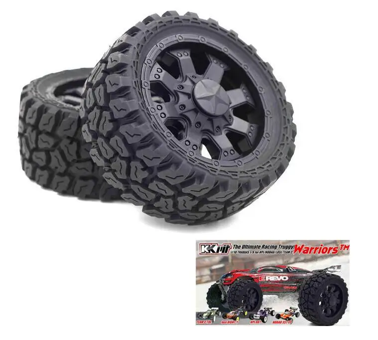 

4pcs 1/8 tire for KKpit Warriors Racing Car HOBAO 8SC tires wheels tyre Hex.17mm
