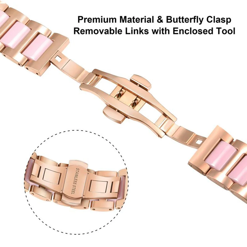 40mm 44mm engrenagem s2 pulseira de banda feminina clássica