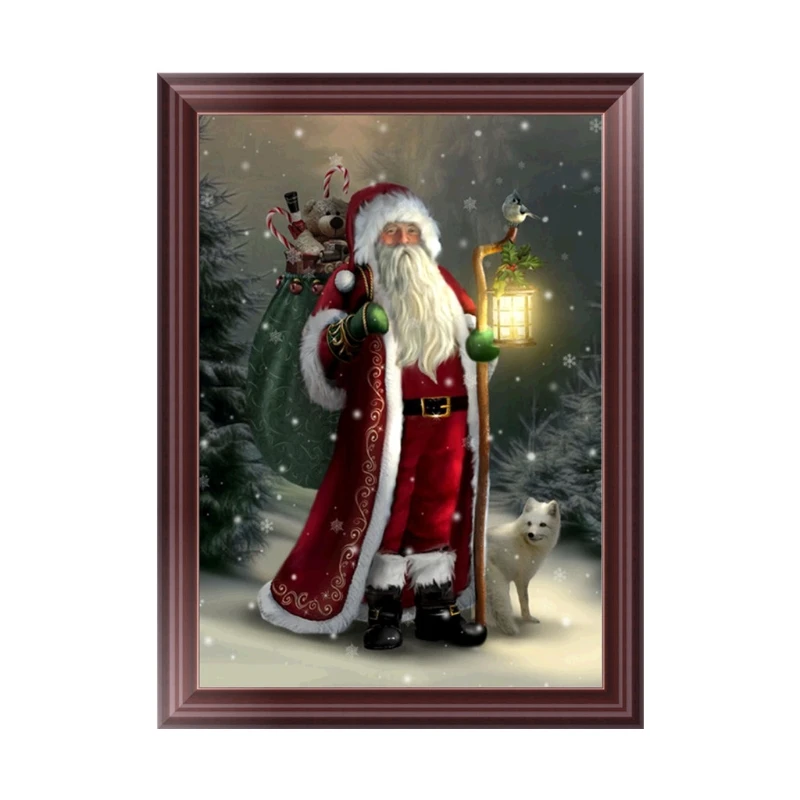 

5D Diamond Santa Claus Painting Embroidery DIY Art Cross Stitch Xmas Home Decor