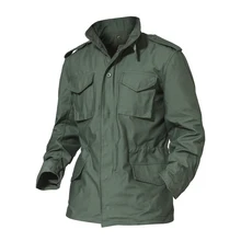 M65 большой размер джунгли водонепроницаемая куртка+ Съемная подкладка ветровка верхняя одежда для походов и охоты армейская тактическая куртка с капюшоном