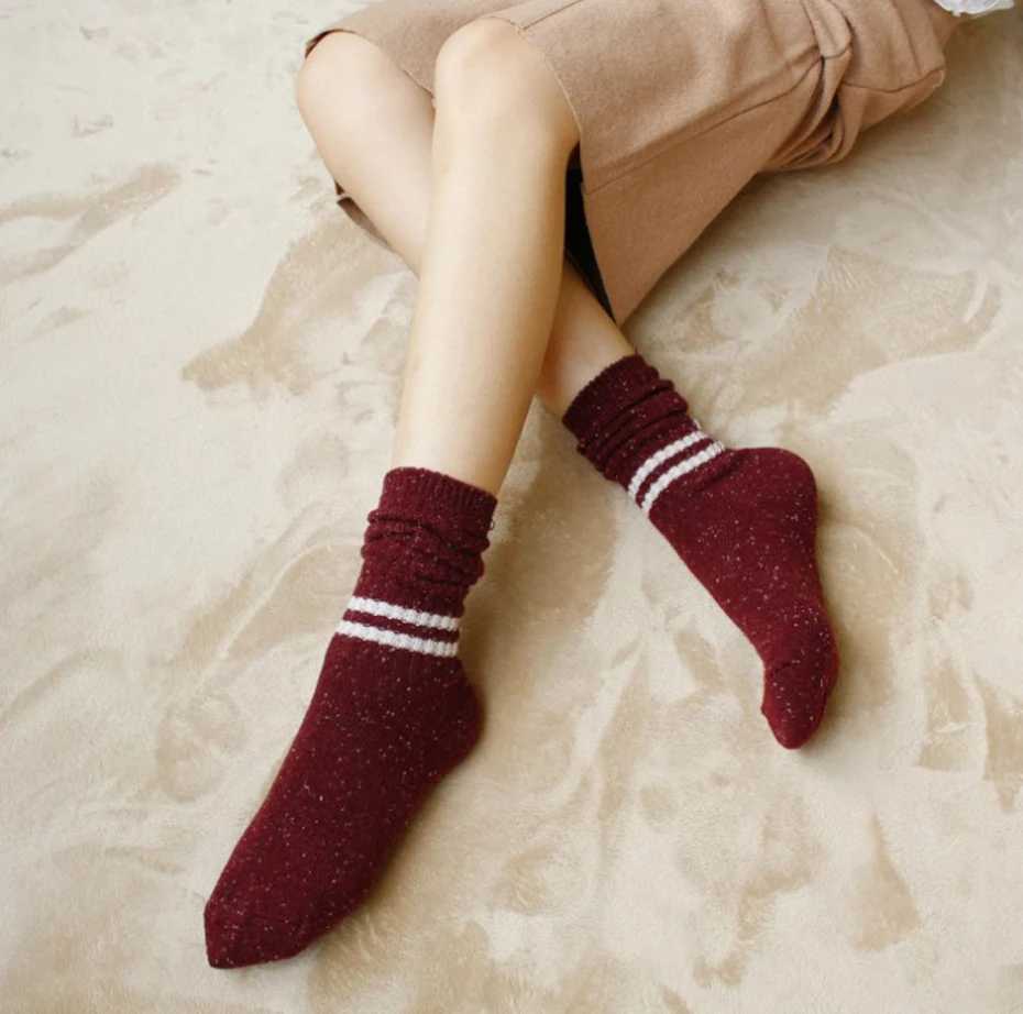 2018 spring Women Socks daily elegant black Lady dark Gray thick sock