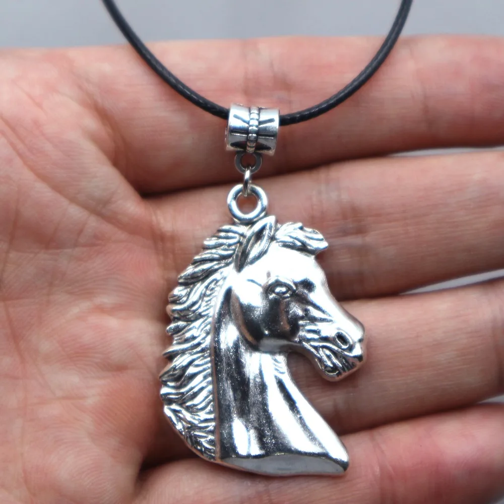 

1pcs Horse Head Pendant Necklace Jewelry, Handmade Necklace Gift For Women Dropship Products