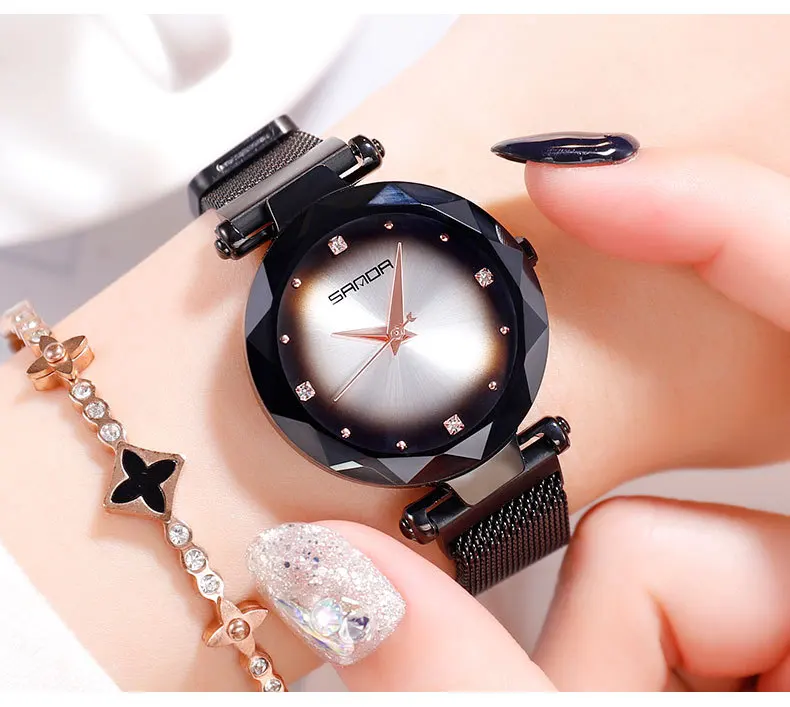 

2019 Luxury Rose Gold Women Watches Romantic Starry Sky Ladies Quartz Watch Stainless Steel Women Bracelet Watches Casual Clock