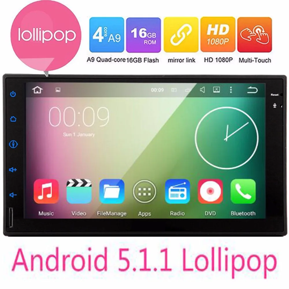 

android 5.1 Car Radio 7 inch Double 2 Din Car Multimedia Player GPS Navigation video mp4 Player Car Audio Stereo Auto Head Unit