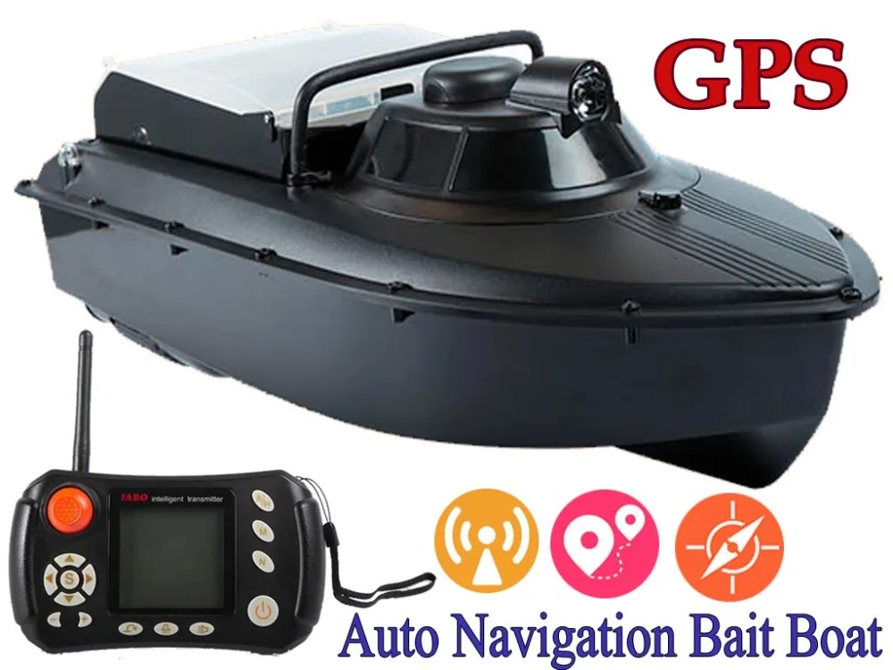 

PDDHKK GPS Autopilot Fishing Bait Boat 8pc Target point alloy blades cover Fish Finder Model Ship 300m Remote Control lure Boat