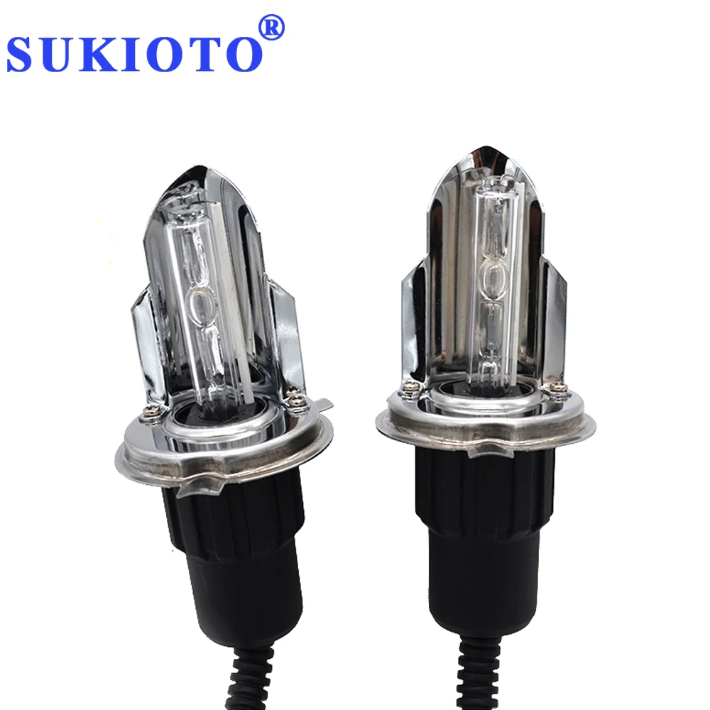 SUKIOTO Xenon H4 Биксеноновые лампы 35 Вт 55 Вт 4300 К-10000 к 3000 К желтый H4 качели лампы h4 ксенон hid комплект запасных h4 би ксенон HID лампы