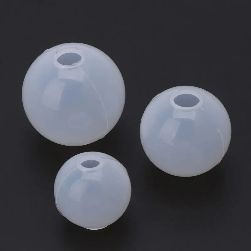 4 Pcs/set Spherical Crystal Epoxy Silicone Mold DIY Handmade Jewelry Pendant Resin Molds Making Crafts Tool Set