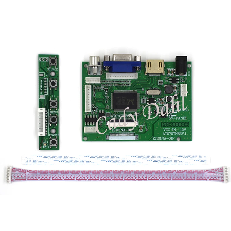 

HDMI VGA 2AV Audio LCD Controller Board for Raspberry Pi PC Matrix AT070TN83 V1 AT070TN83-V1 AT070TN83 V.1 800x480 40P LCD
